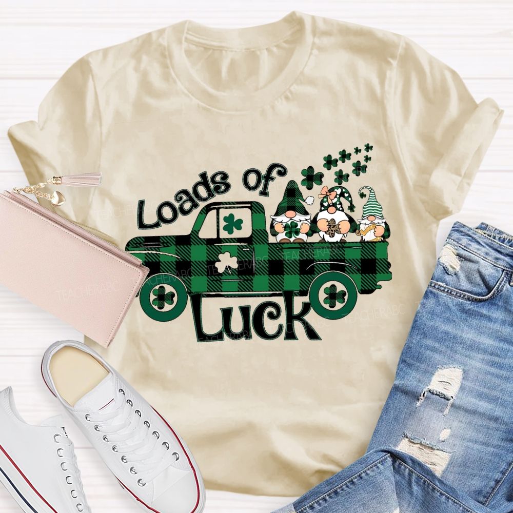 Loads Of Luck Dwarves And Clover Teacher T-shirt