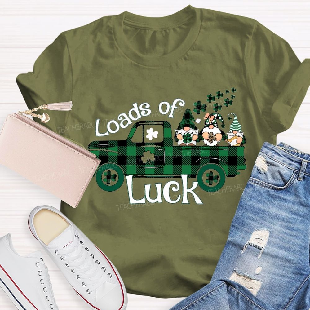 Loads Of Luck Dwarves And Clover Teacher T-shirt
