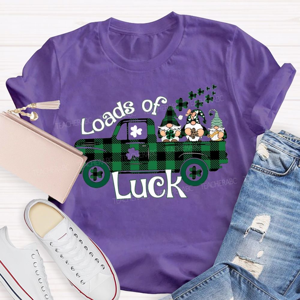 Loads Of Luck Dwarves And Clover Teacher T-shirt