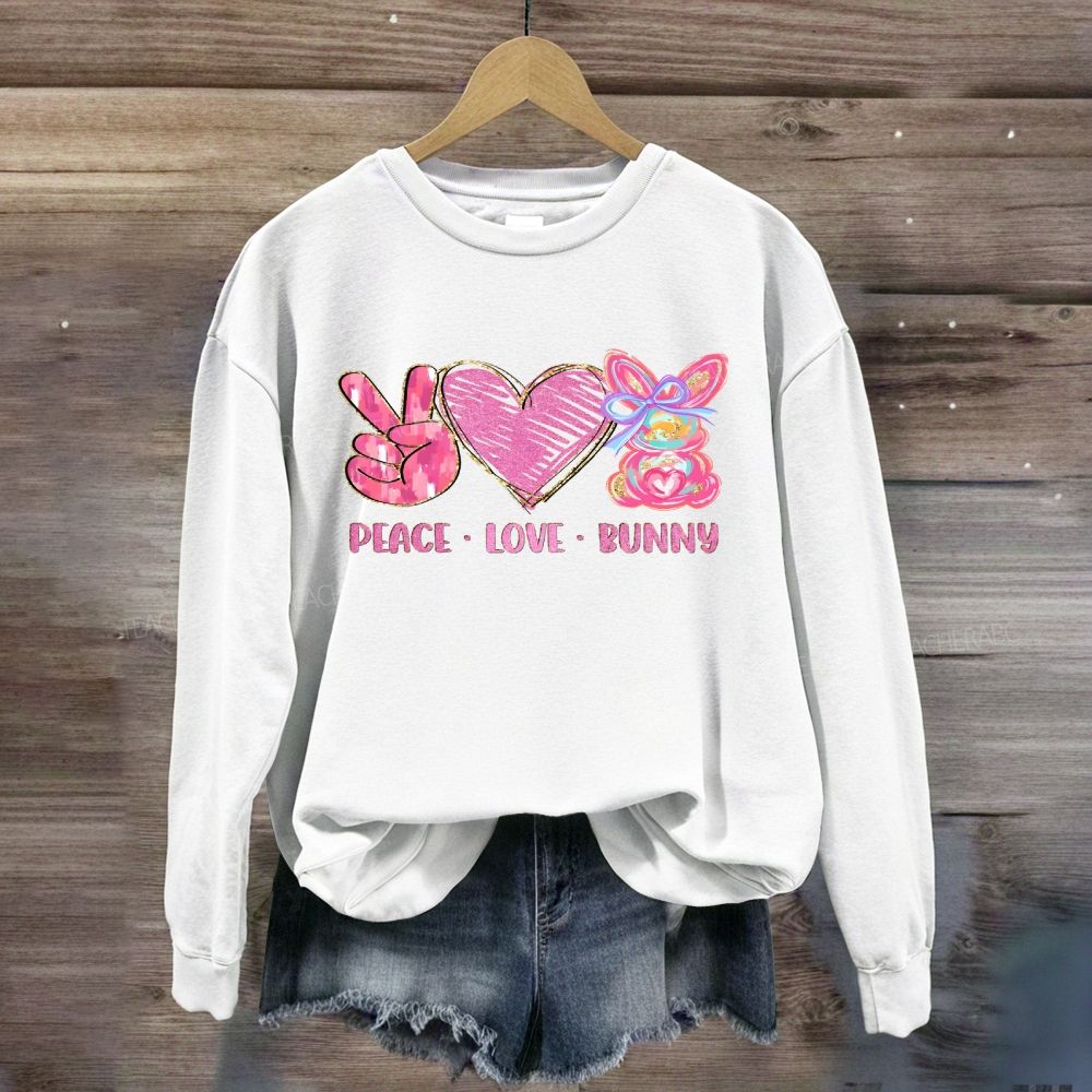Peace Love Bunny Sweatshirt