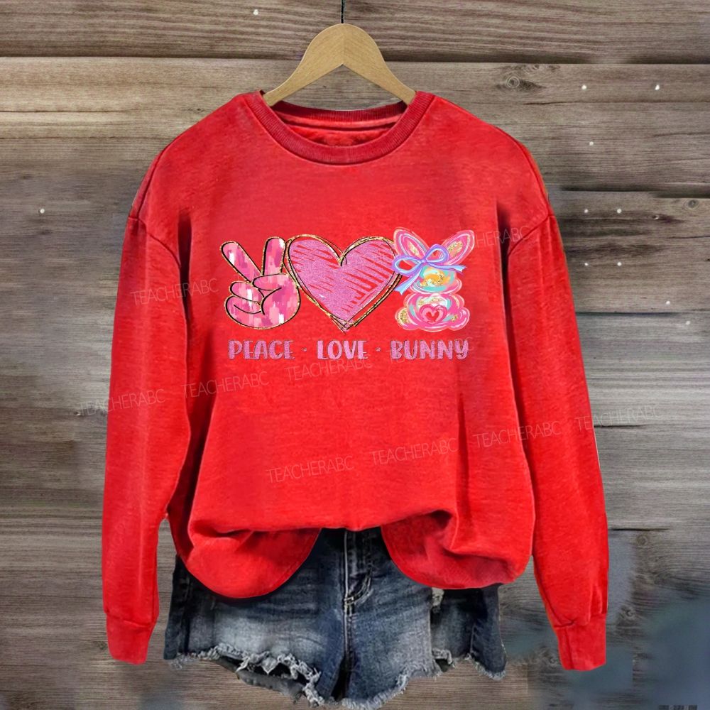 Peace Love Bunny Sweatshirt