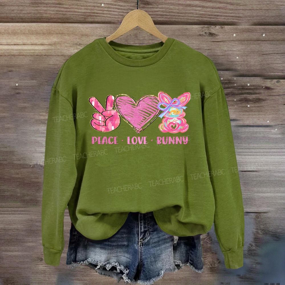 Peace Love Bunny Sweatshirt