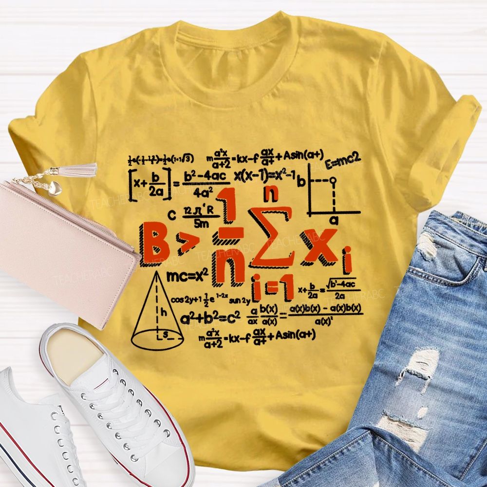 Be Greater Than Average Math Teacher T-shirt