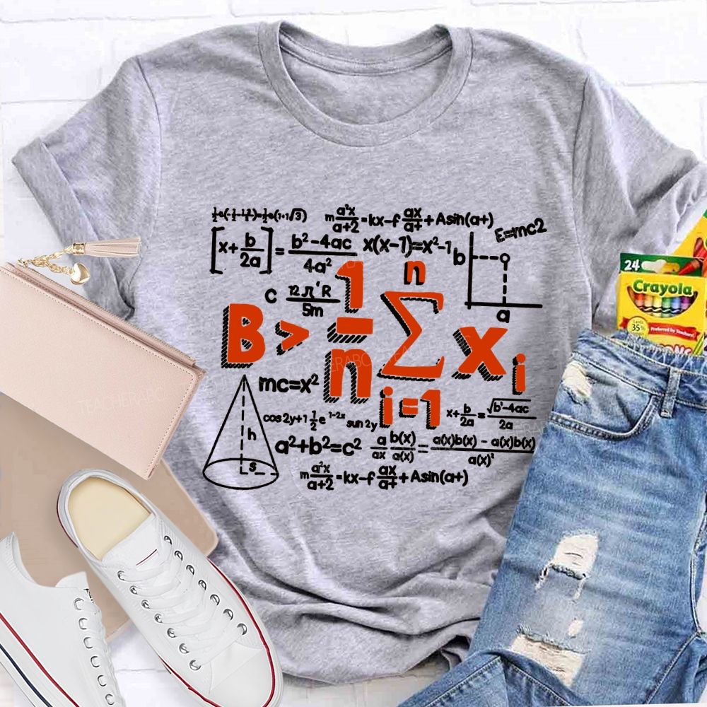 Be Greater Than Average Math Teacher T-shirt