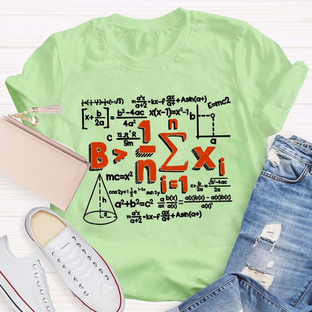 Be Greater Than Average Math Teacher T-shirt