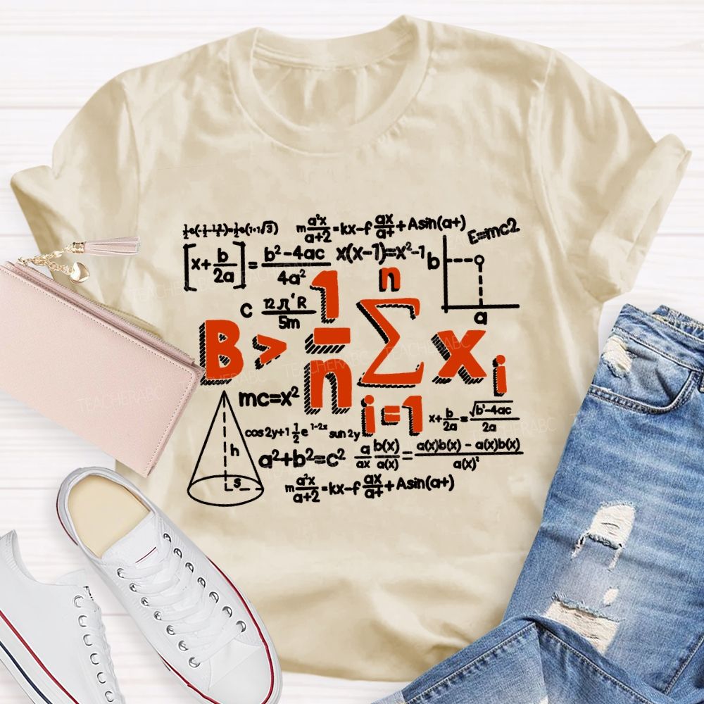 Be Greater Than Average Math Teacher T-shirt