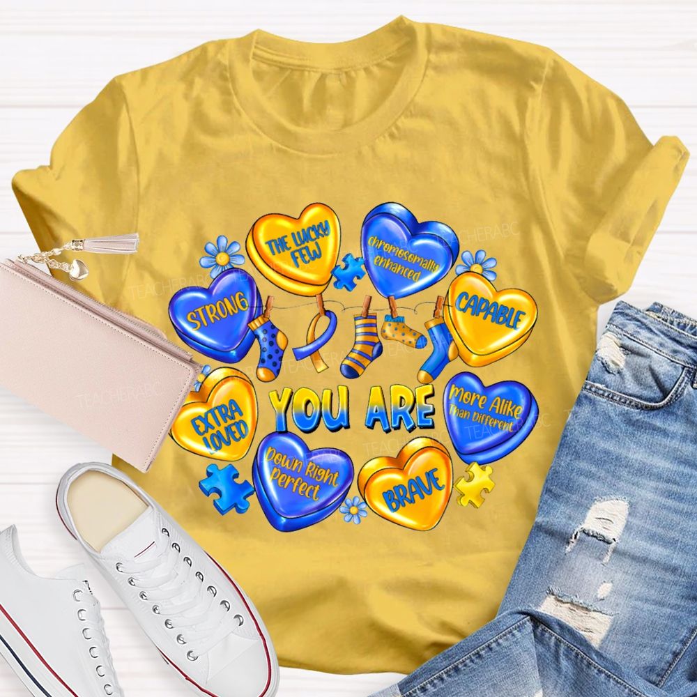You Are Strong The Lucky Few Capable Brave Teacher T-shirt