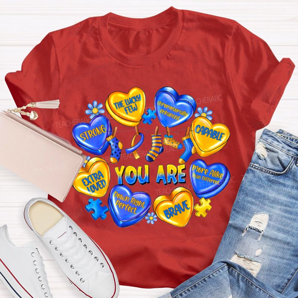 You Are Strong The Lucky Few Capable Brave Teacher T-shirt