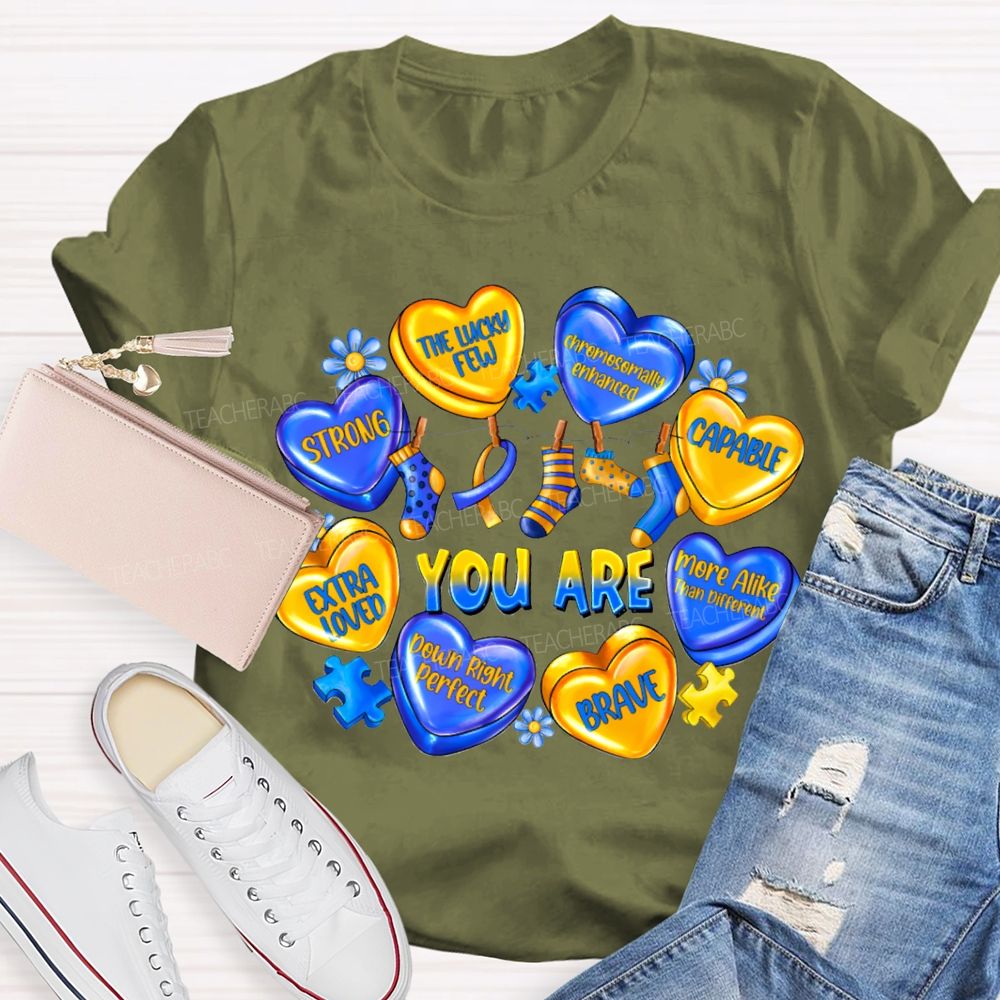 You Are Strong The Lucky Few Capable Brave Teacher T-shirt