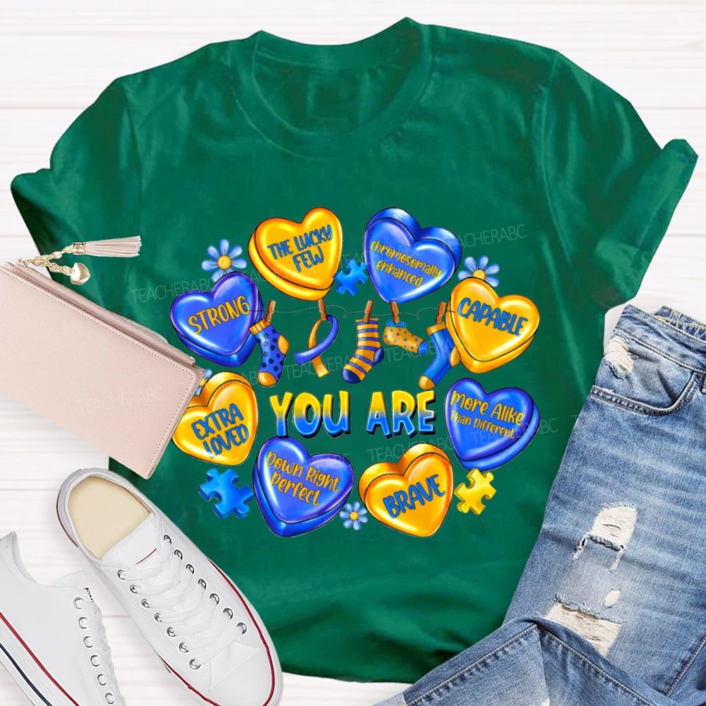 You Are Strong The Lucky Few Capable Brave Teacher T-shirt