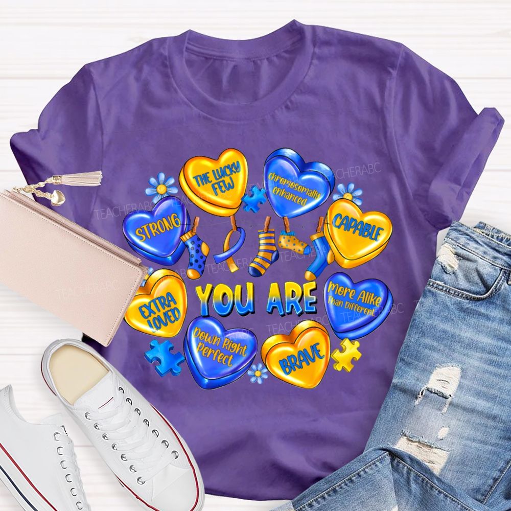 You Are Strong The Lucky Few Capable Brave Teacher T-shirt