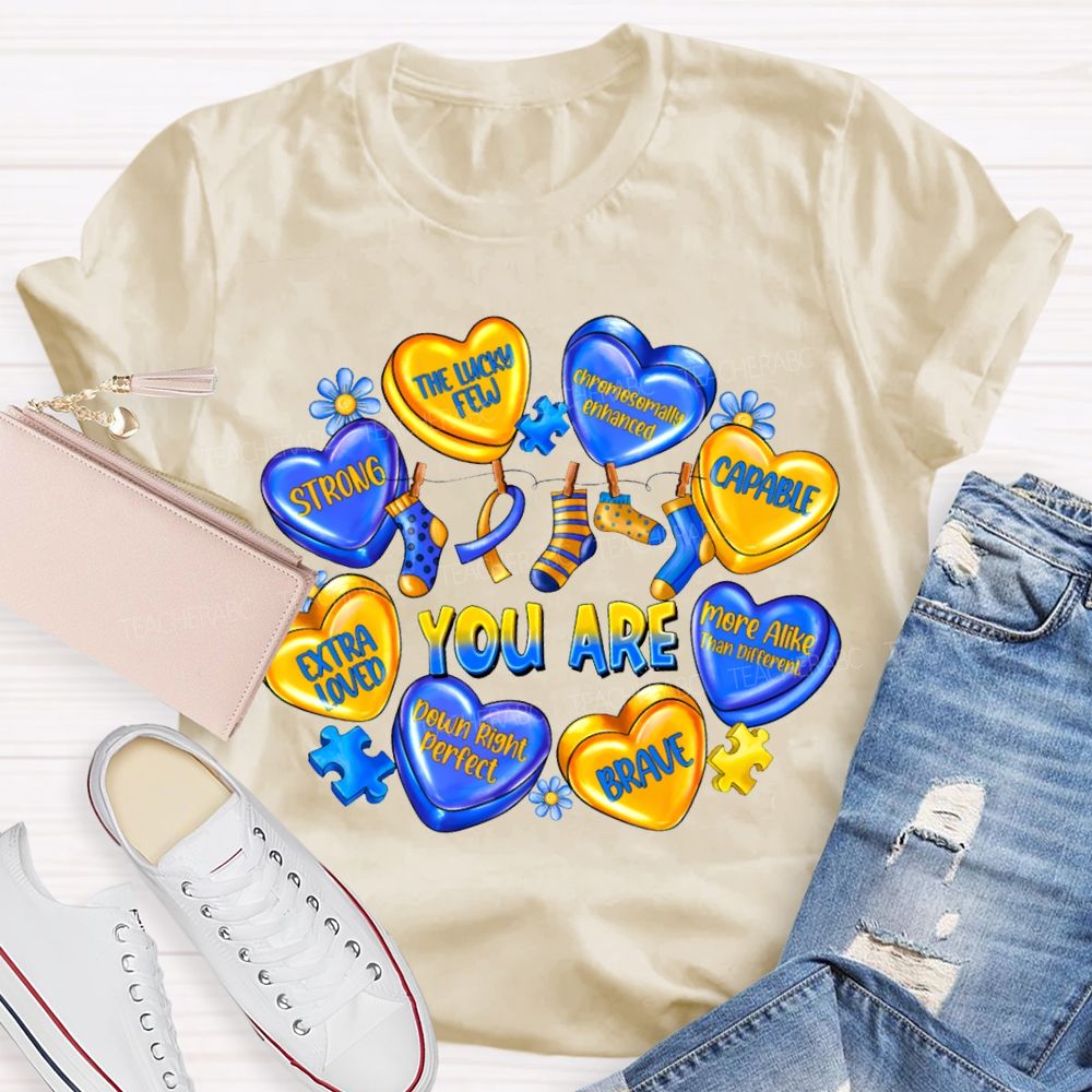 You Are Strong The Lucky Few Capable Brave Teacher T-shirt