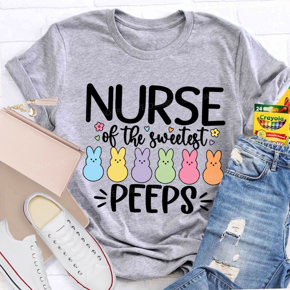 Nurse Of The Sweetest Peeps Easter Bunny T-shirt