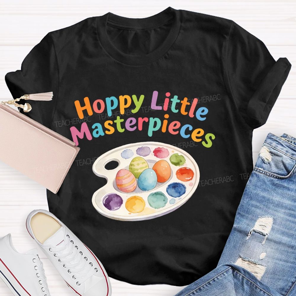 Hoppy Little Masterpieces Teacher T-shirt
