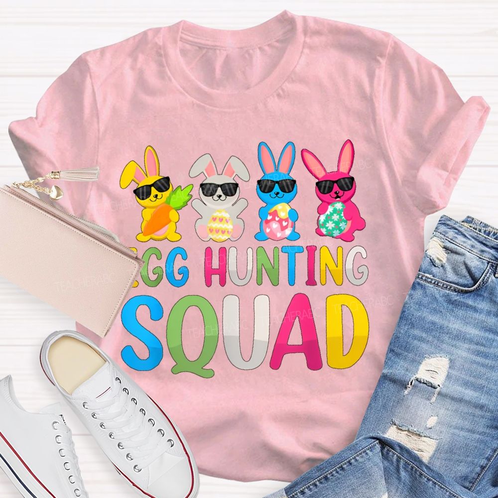 Egg Hunting Squad Graphics Teacher T-shirt