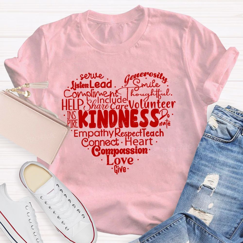 Kindness Smile Heart Love Give T-Shirt