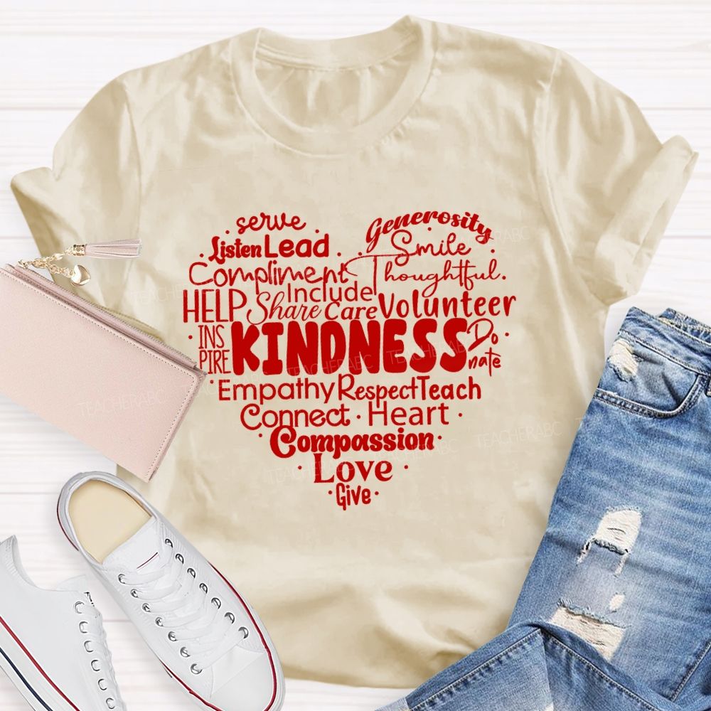 Kindness Smile Heart Love Give T-Shirt