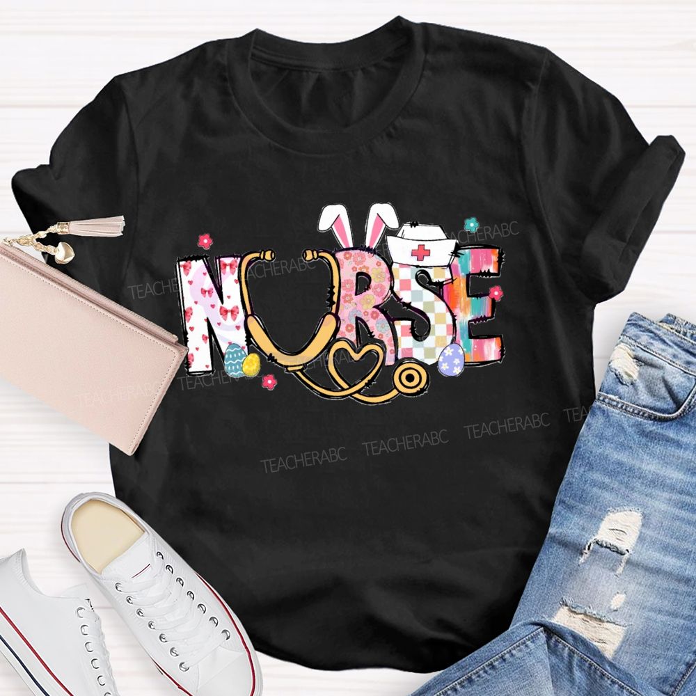 Happy Easter Nurse Stethoscope T-Shirt
