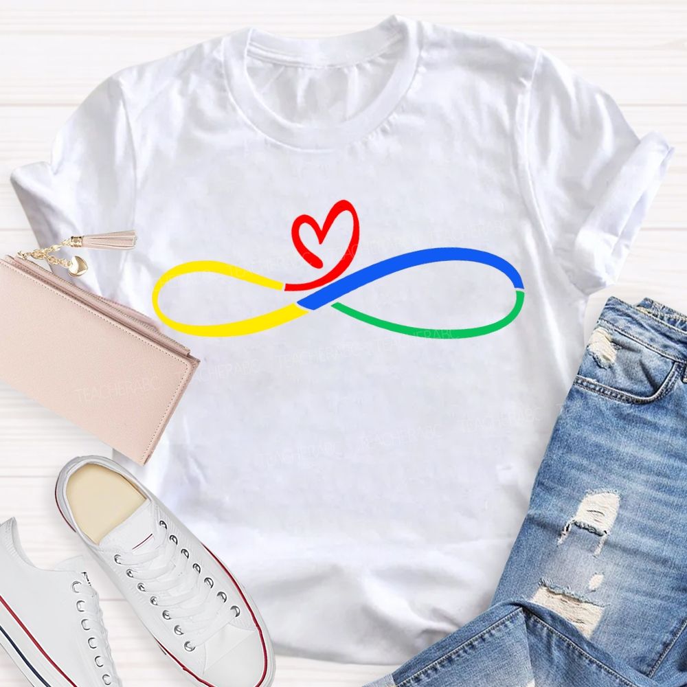 Autism Awareness And Heart Teacher T-shirt