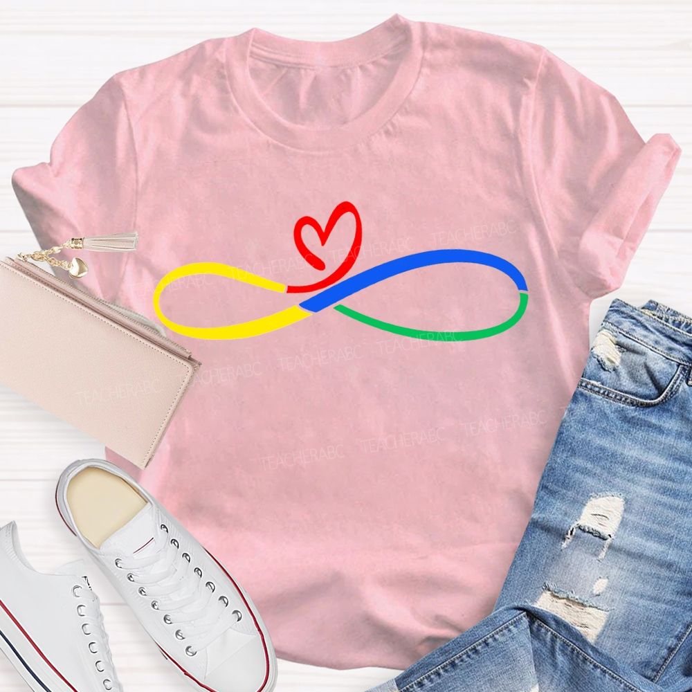 Autism Awareness And Heart Teacher T-shirt