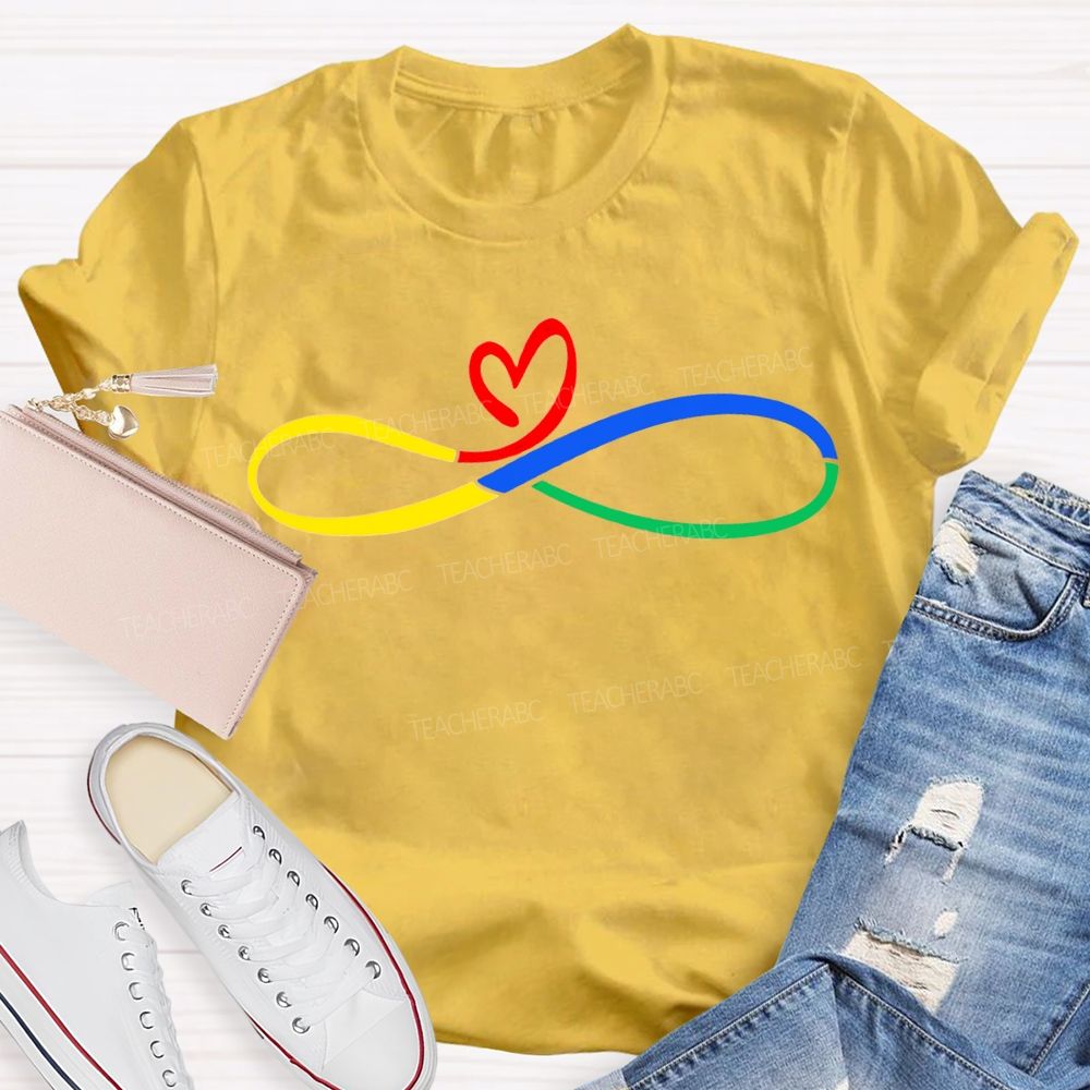 Autism Awareness And Heart Teacher T-shirt