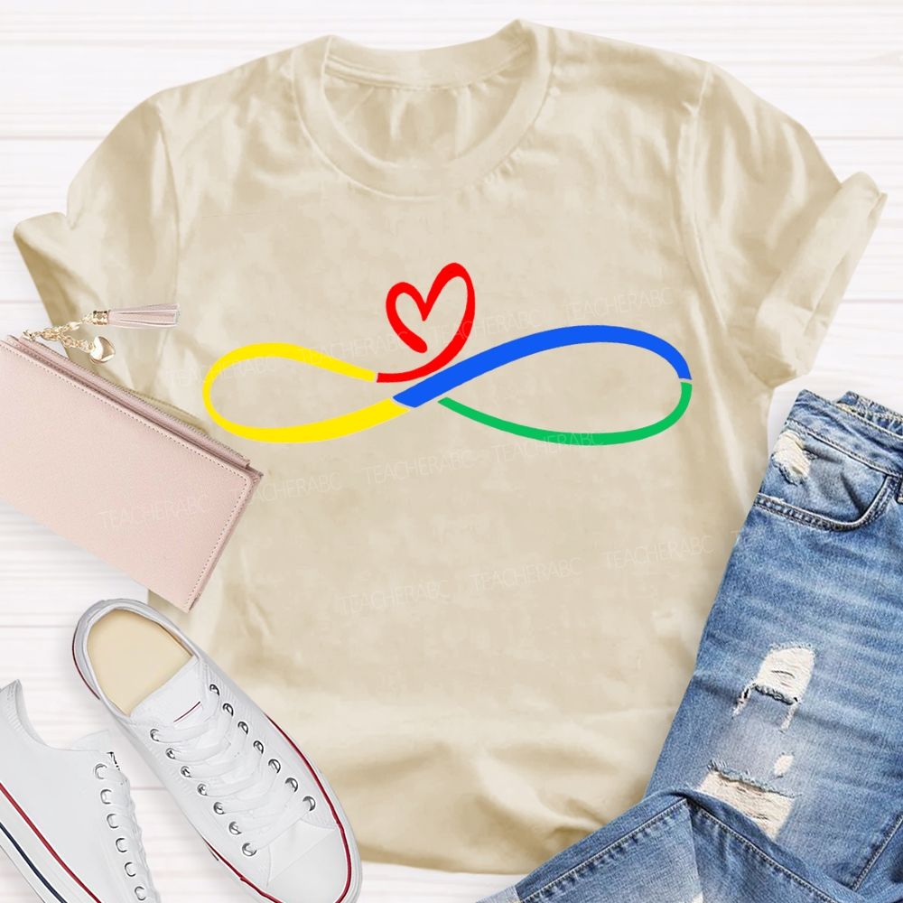 Autism Awareness And Heart Teacher T-shirt
