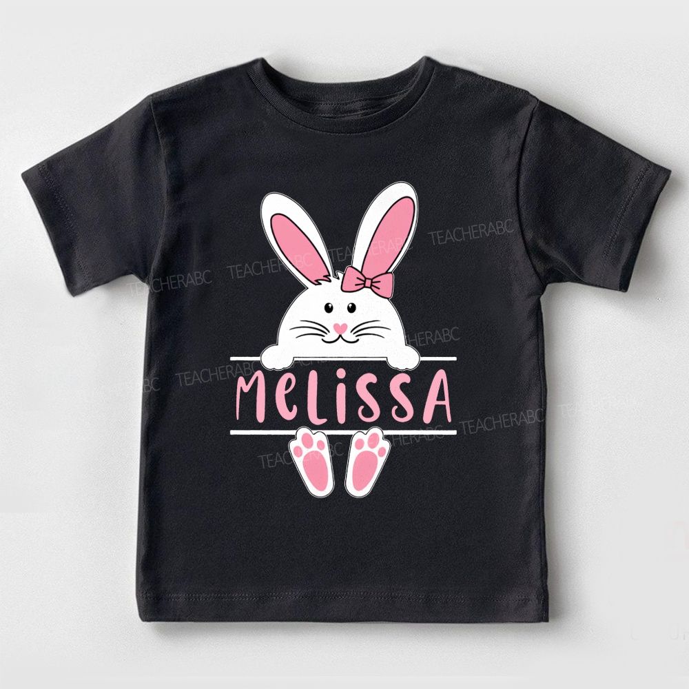 Personalized Name  Rabbit   Toddler T-shirts