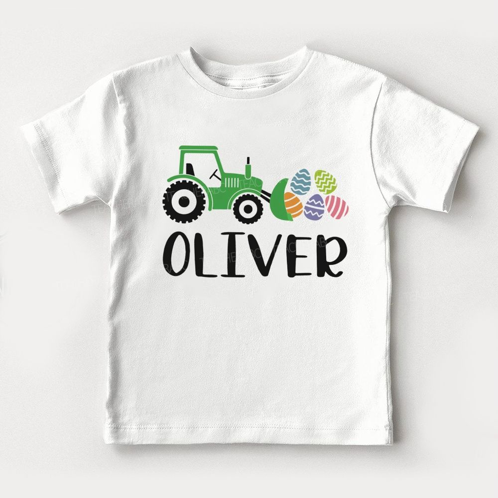 Personalized Name  Trailer Easter Egg   Toddler T-shirts