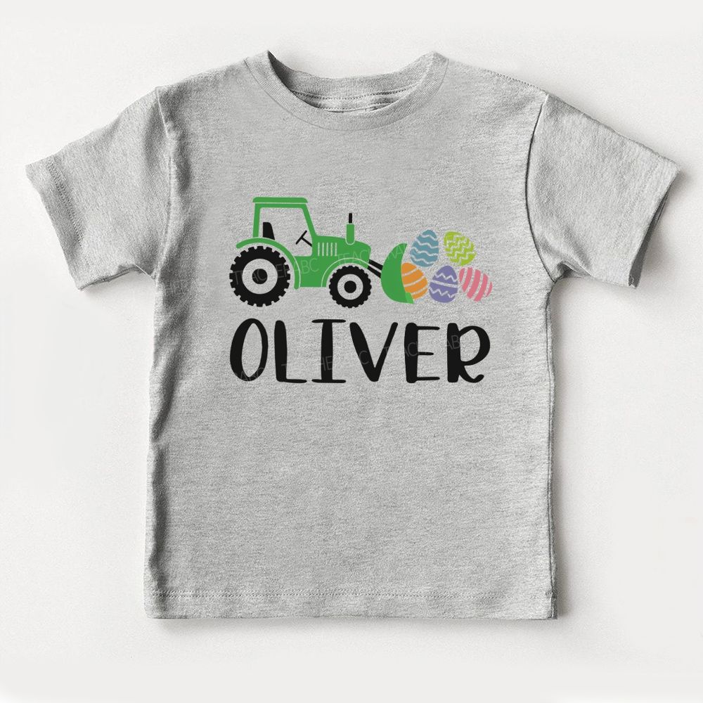 Personalized Name  Trailer Easter Egg   Toddler T-shirts