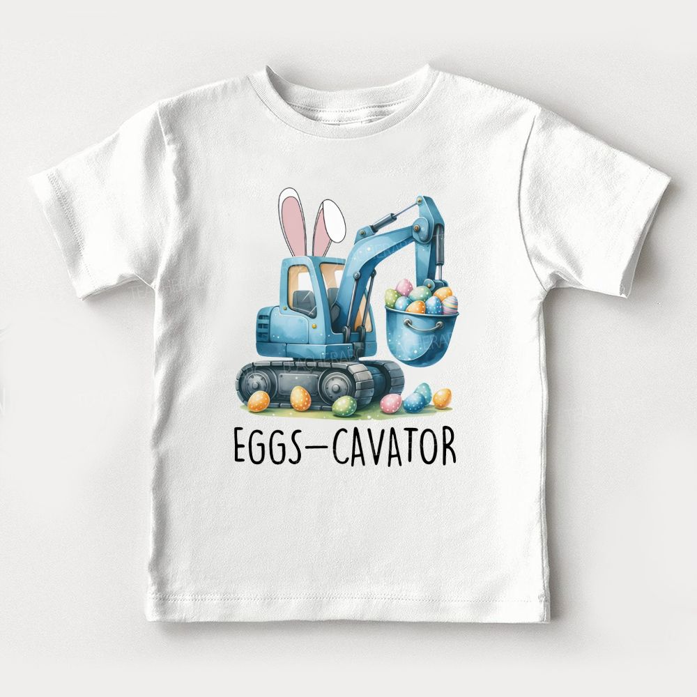 Eggs-Cavator Easter Egg  Toddler T-shirts