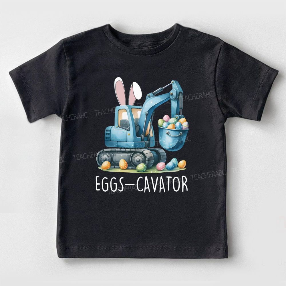 Eggs-Cavator Easter Egg  Toddler T-shirts