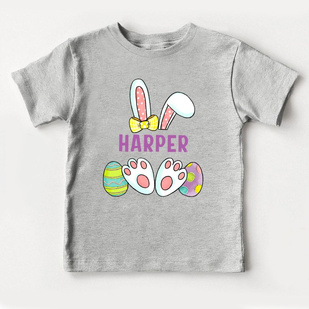 Personalized Name  Rabbit Easter Egg Graphics  Toddler T-shirts