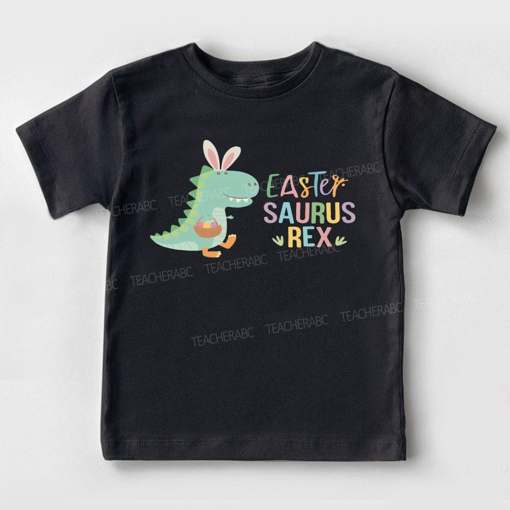 Easter Saurus Rex Easter Dinosaur  Toddler T-shirts