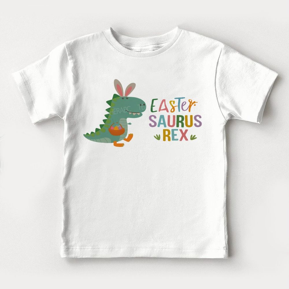 Easter Saurus Rex Easter Dinosaur  Toddler T-shirts