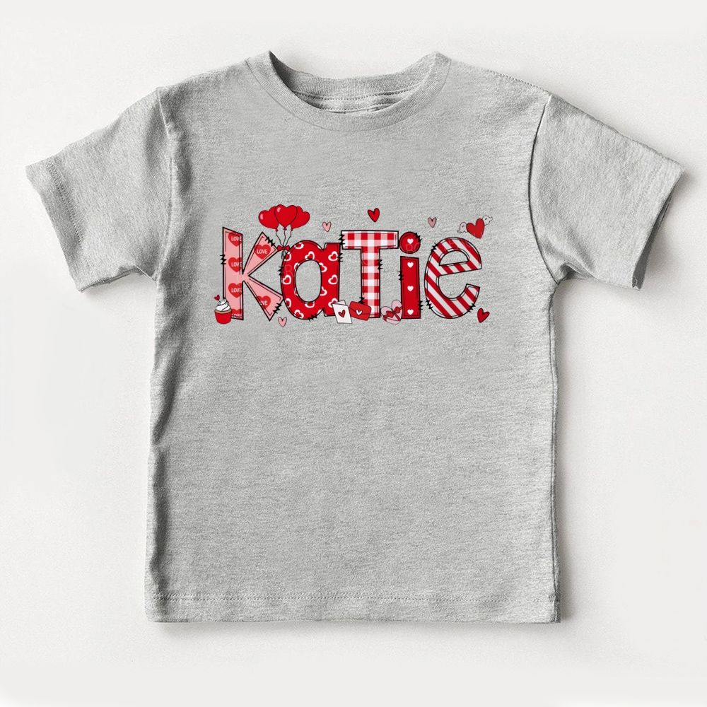 Personalized Name Love Letters  Toddler T-shirts