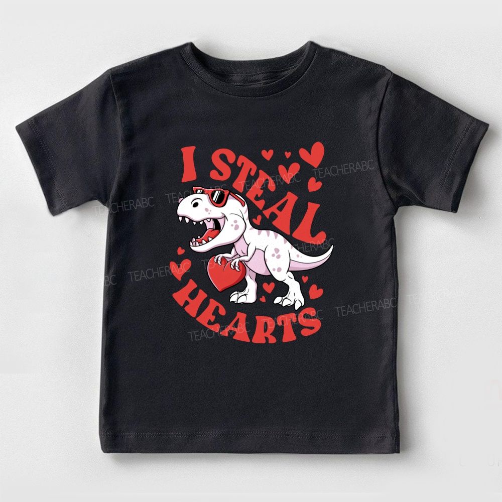 I Steal Hearts Dinosaur  Toddler T-shirts