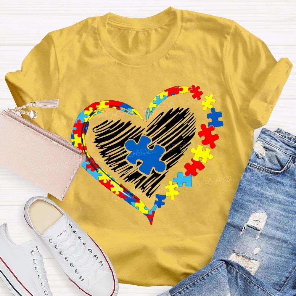 Autism Awareness And Heart Special Education T-shirt