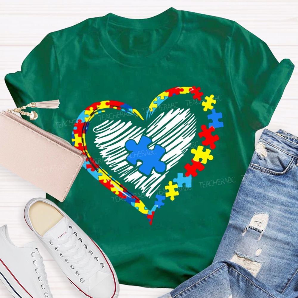 Autism Awareness And Heart Special Education T-shirt
