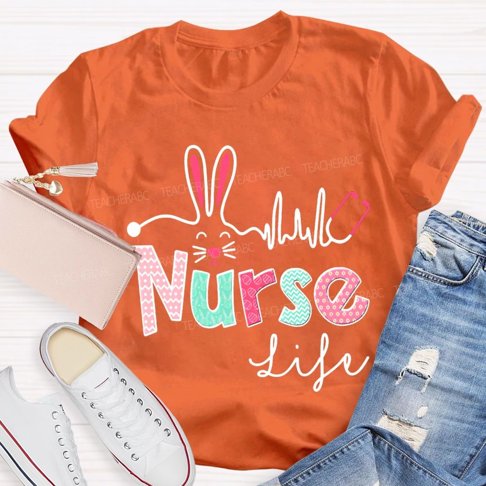 School Nurse Life Easter Bunny Ears T-shirt
