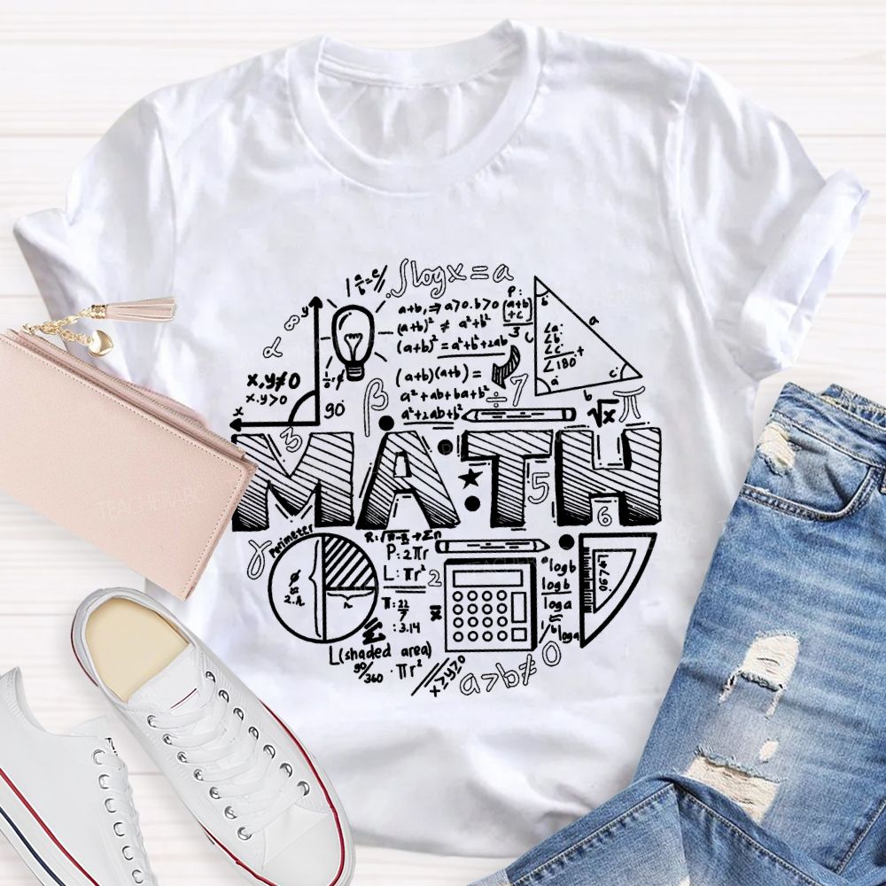 Difficult Mathematical Formulas Math Teacher T-shirt