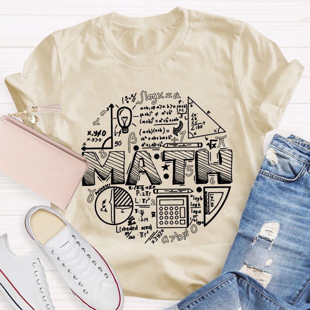 Difficult Mathematical Formulas Math Teacher T-shirt