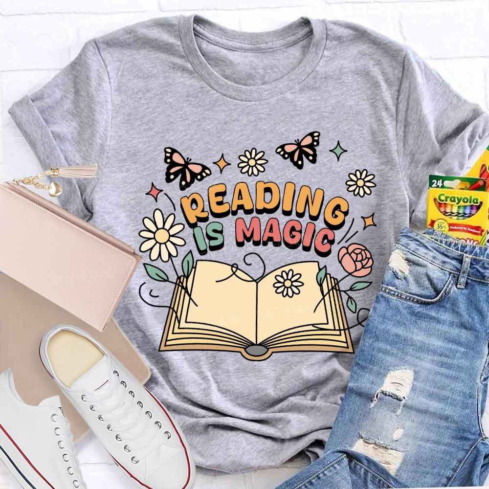 Reading Is Magic Teacher T-shirt