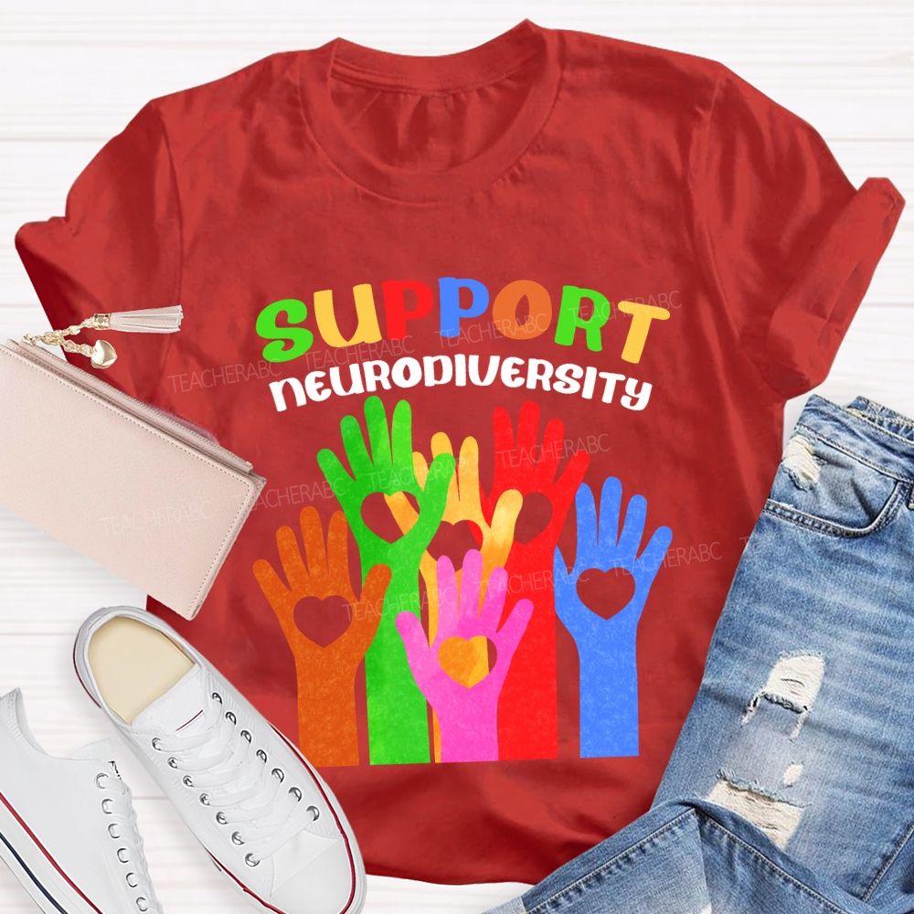 Support Neurodiversity Teacher T-shirt