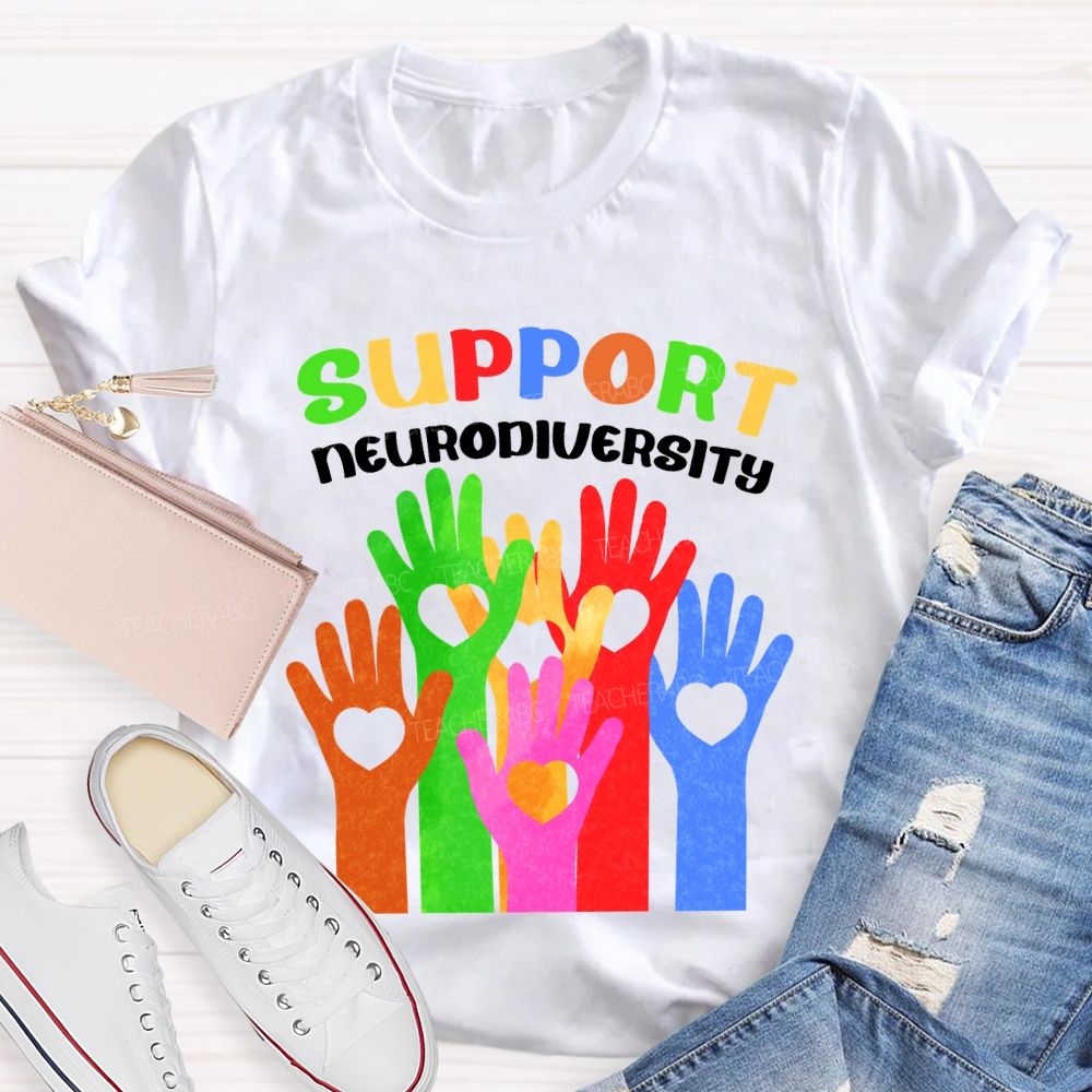 Support Neurodiversity Teacher T-shirt