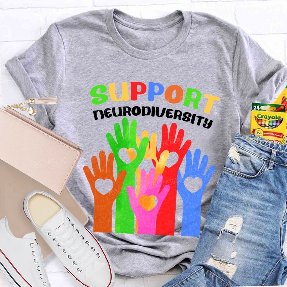 Support Neurodiversity Teacher T-shirt