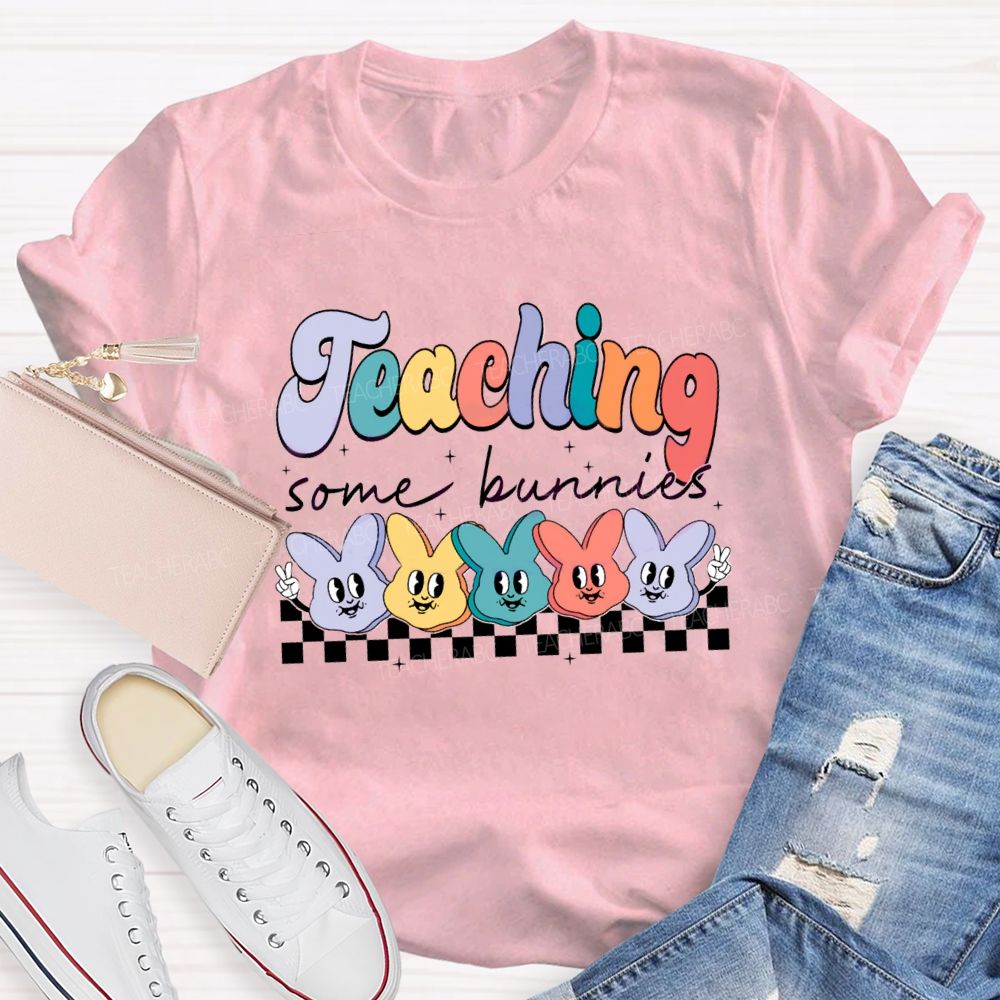 Teaching Some Bunnies Teacher T-shirt