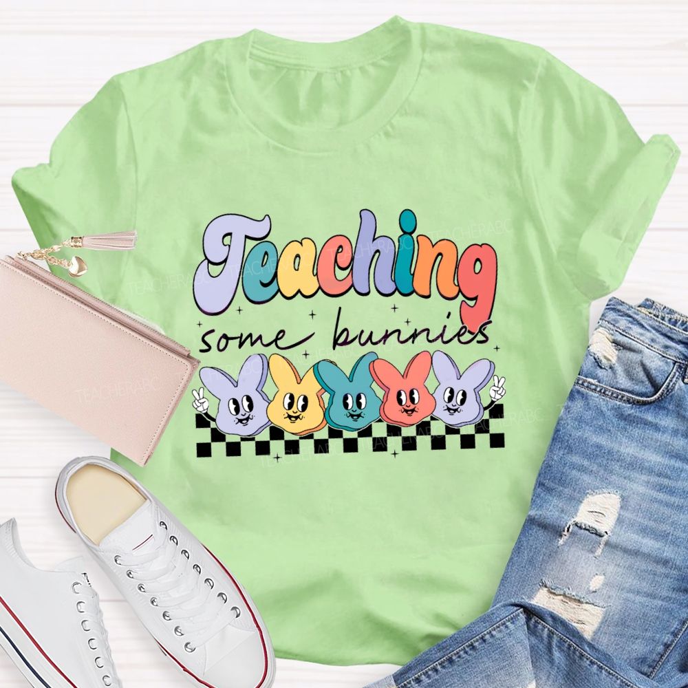 Teaching Some Bunnies Teacher T-shirt