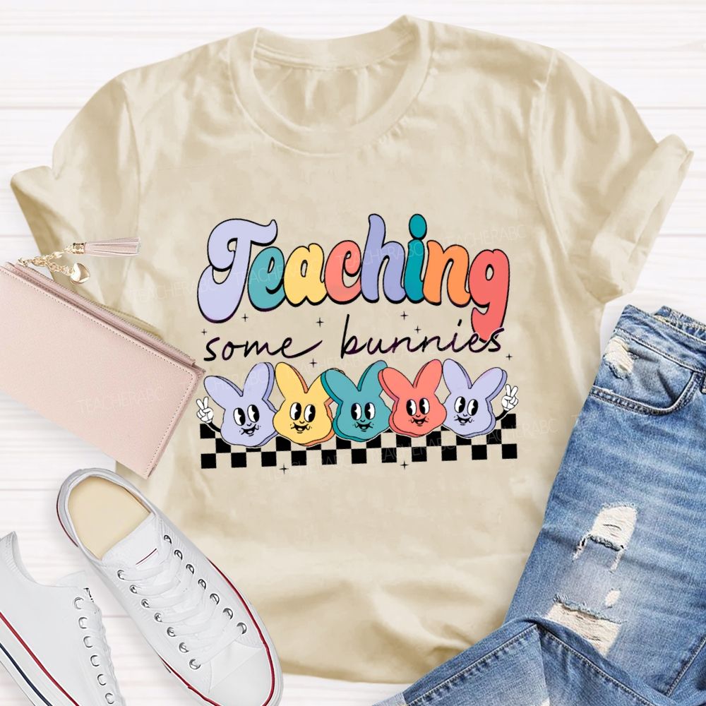 Teaching Some Bunnies Teacher T-shirt