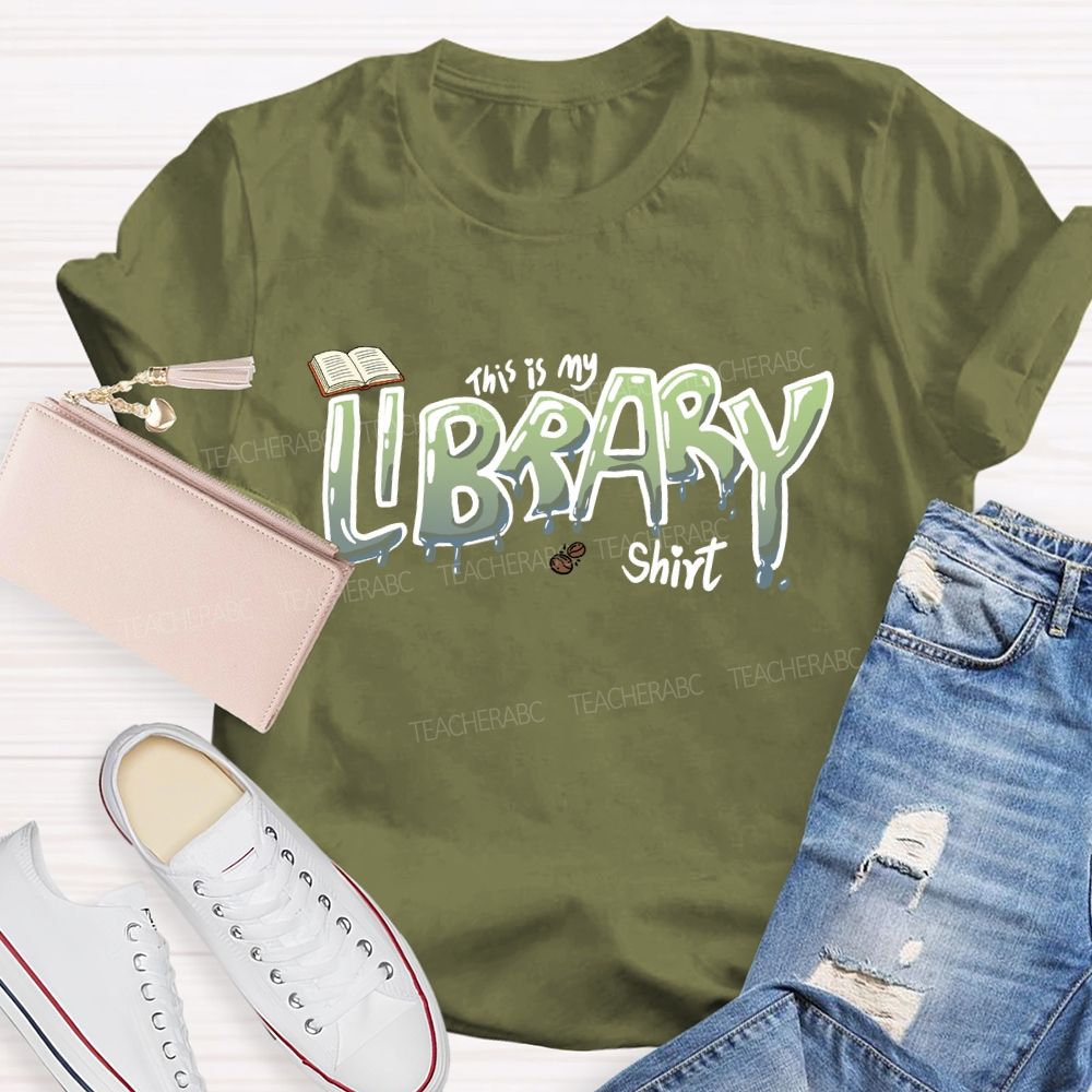 This Is My Library Shirt Teacher T-shirt