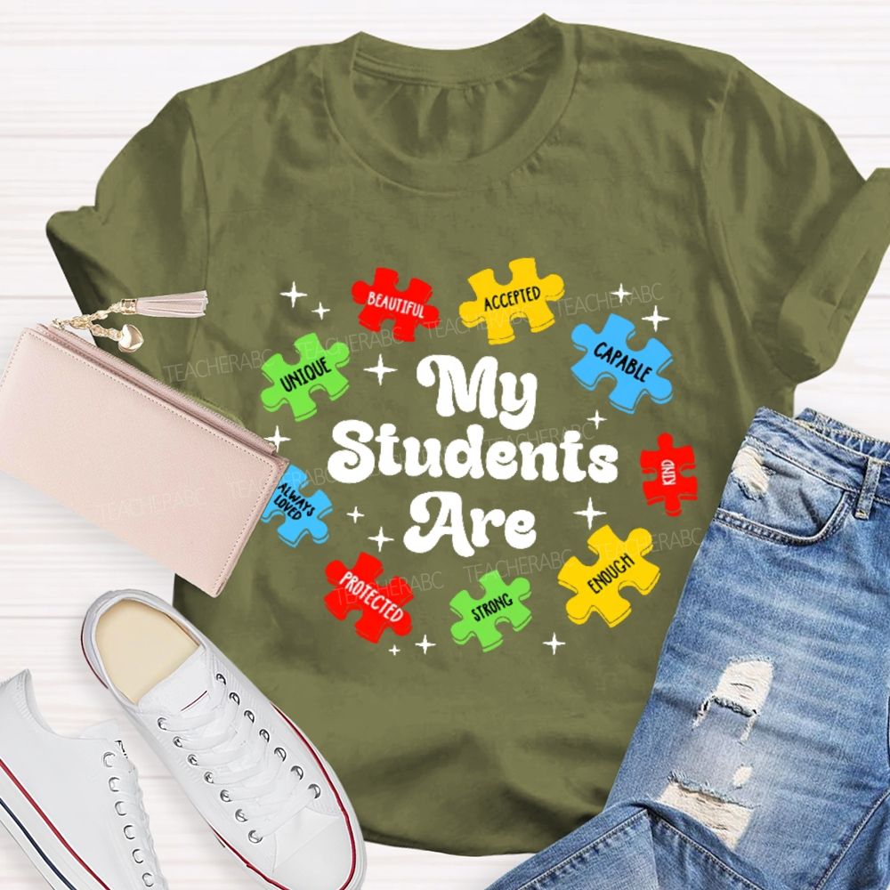 My Students Are Unique Beautiful  Teacher T-shirt